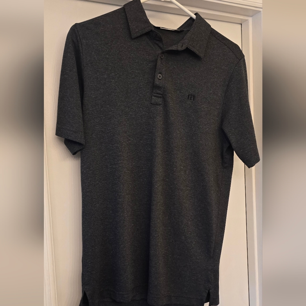 Travis Mathew Mens Golf Polo Small Gray